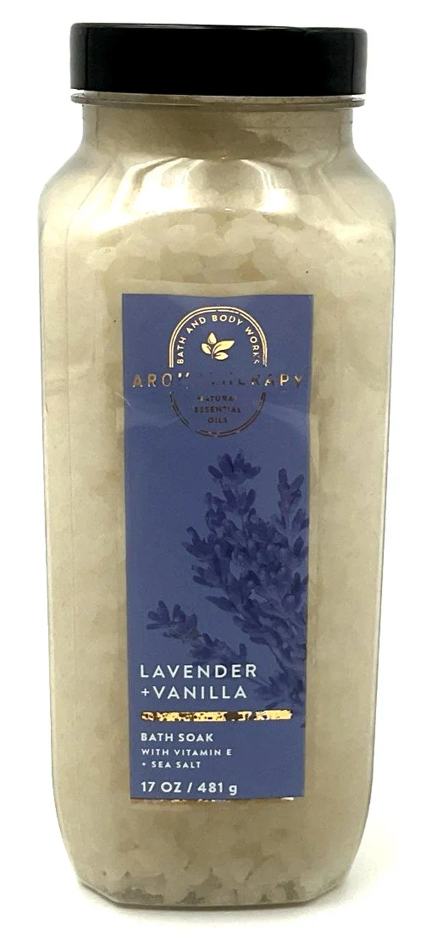 Bath & Body Works Aromatherapy Lavender and Vanilla Bath Soak 17oz New Unopened